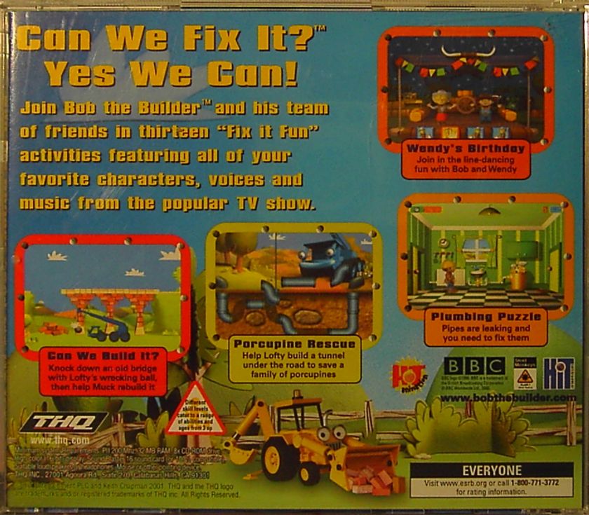   the Builder Can We Fix It? (PC Games, 1993) ESRB 752919490631  