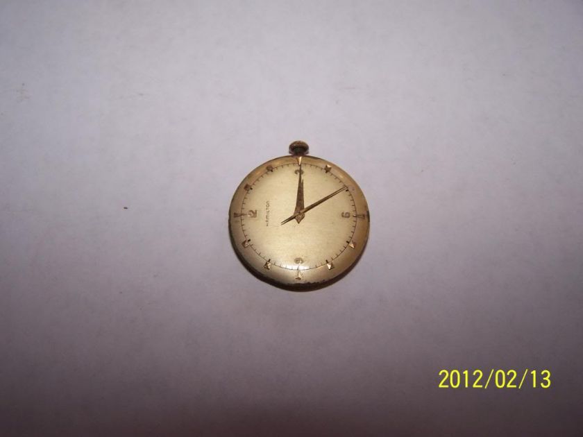 This Vintage Hamilton 18 Jewel Wrist Watch Movement Is Currently 