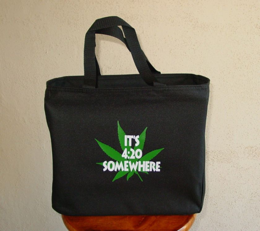   20 SOMEWHERE Essential Tote Bag Marijuanna Pot Cannabis Weed Hemp 420