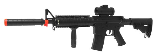   Eagle Silenced M83A1 Tactical M4 Assault Rifle FPS 200 Airsoft Gun