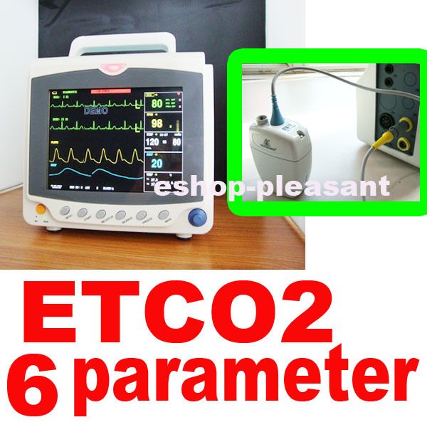 Vital Sign Patient monitor ECG EKG 6 Parameter + ETCO2  