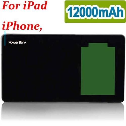New 12000mAh External Battery Power Bank for iPad1&2 iPhone 4G 4GS 