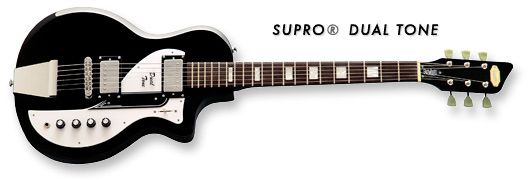 SUPRO Dual Tone Vintage Re issue BLACK from EASTWOOD  