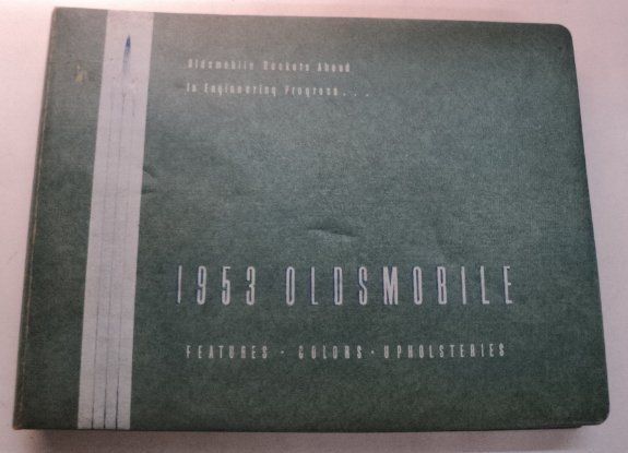 Oldsmobile 1953 Dealer Showroom Album w/ Paint Chips  