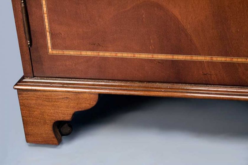 Antique Style Mahogany Secretary Bookcase Butlers Desk  