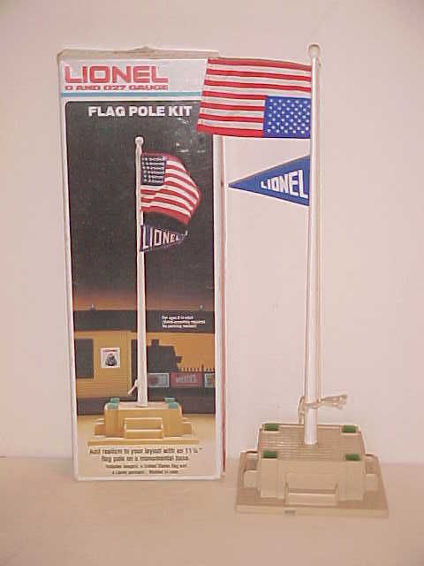 Lionel Flag Pole 6 2320 New In Box With American Flag Sewn Upside 