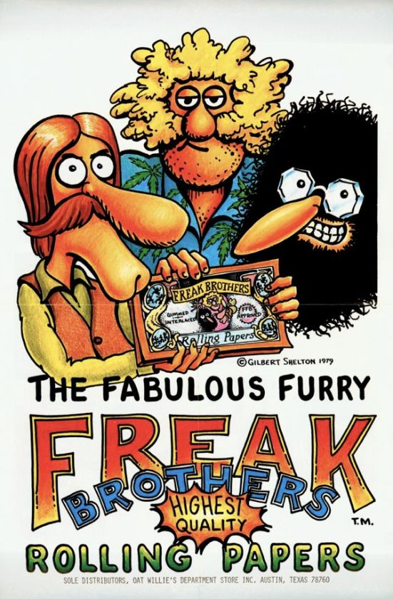 FABULOUS FURRY FREAK BROTHERS ROLLING PAPERS POSTER 79  