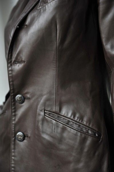 RALPH LAUREN COLLECTION Brown Leather Blazer Jacket 4  