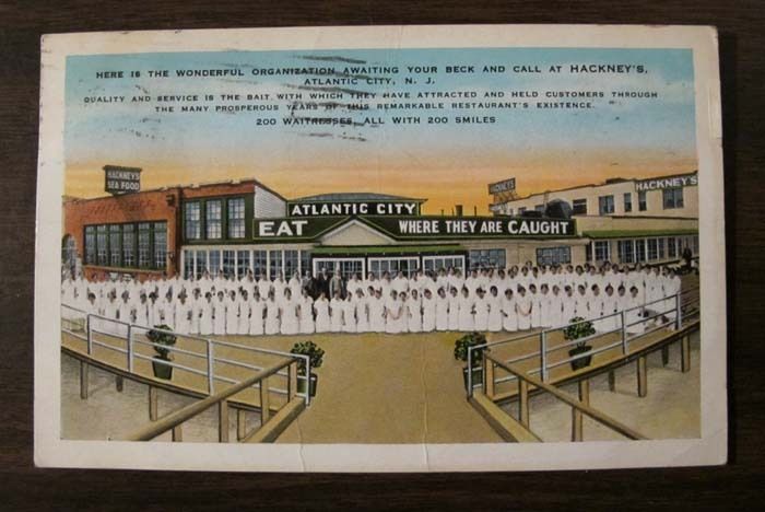 HACKNEYS SEAFOOD RESTAURANT ATLANTIC CITY NJ 1930 pc  