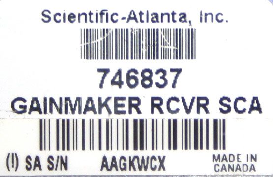 Scientific Atlanta 746837 GainMaker Receiver  