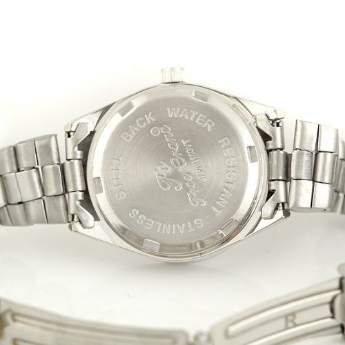 Pinky Case Lady Luxury Diamond Stainless Steel Quartz Wrist Watch 