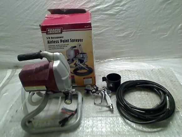 KRAUSE & BECKER 5/8 HORSEPOWER AIRLESS PAINT SPRAYER  