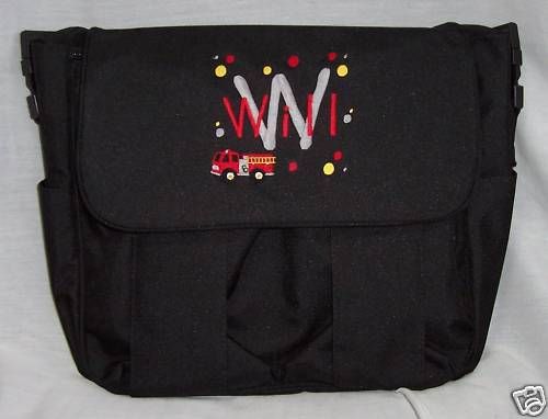 Fireman Firefighter DIAPER BAG personalized baby tote  