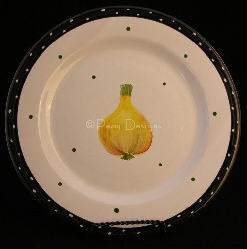 Macys The Cellar Onion Garlic Dinner Plate  